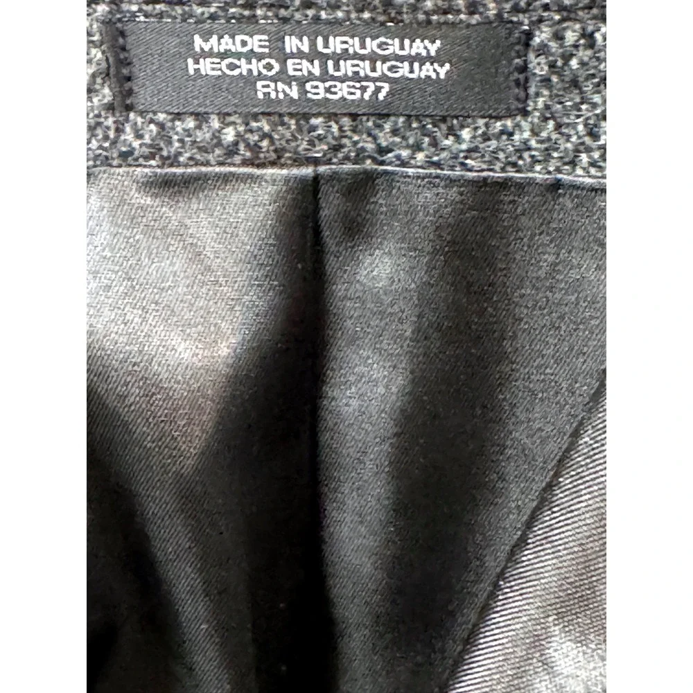 Stafford‎ Men's Gray Wool Blend Blazer Sport Coat Elbow Patches Size 46L